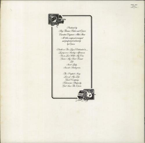 QUEEN★A Night At The Opera UK EMI オリジナル Queen – A Night At The Opera – Vinyl (Embossed Gatefold
